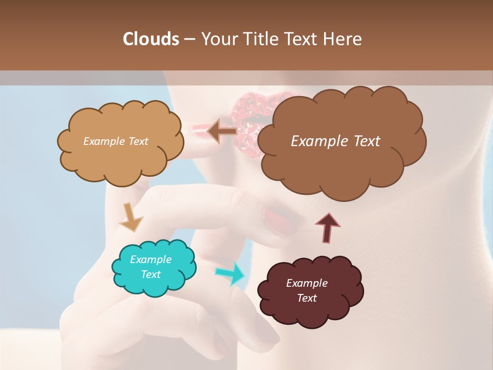 Lifestyle Visage Cute PowerPoint Template
