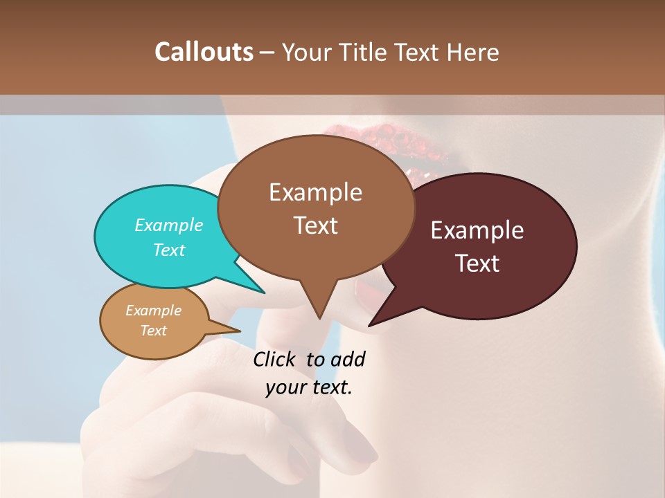 Lifestyle Visage Cute PowerPoint Template