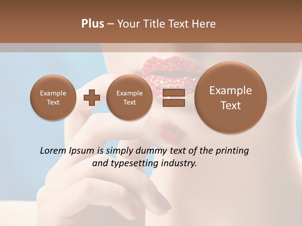 Lifestyle Visage Cute PowerPoint Template