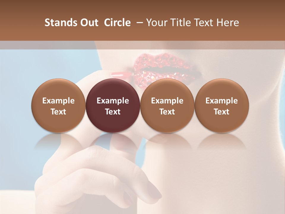 Lifestyle Visage Cute PowerPoint Template