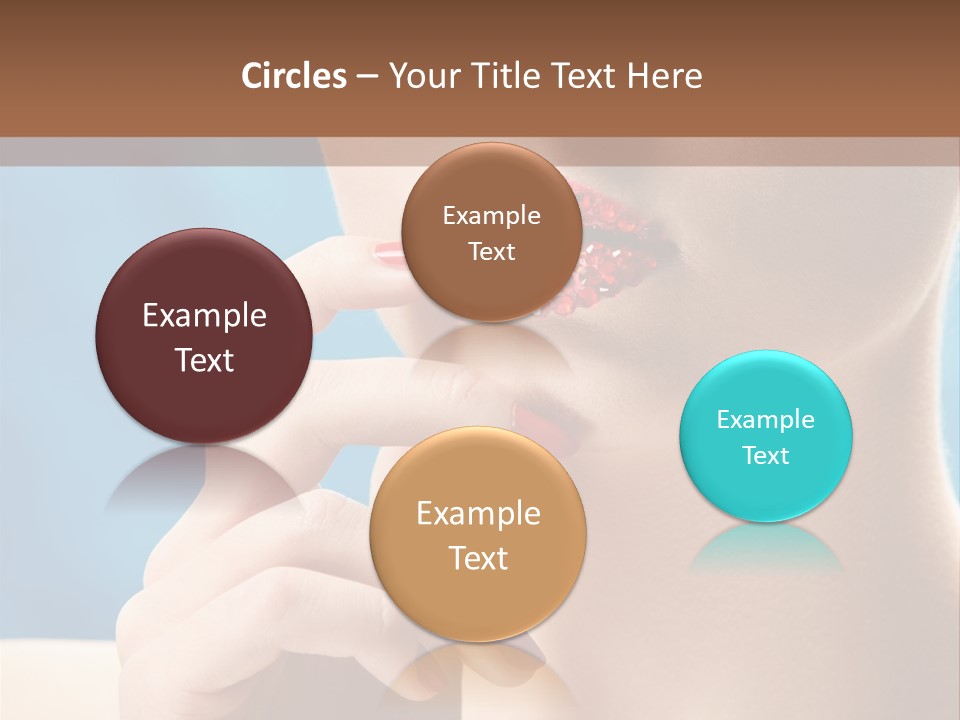 Lifestyle Visage Cute PowerPoint Template