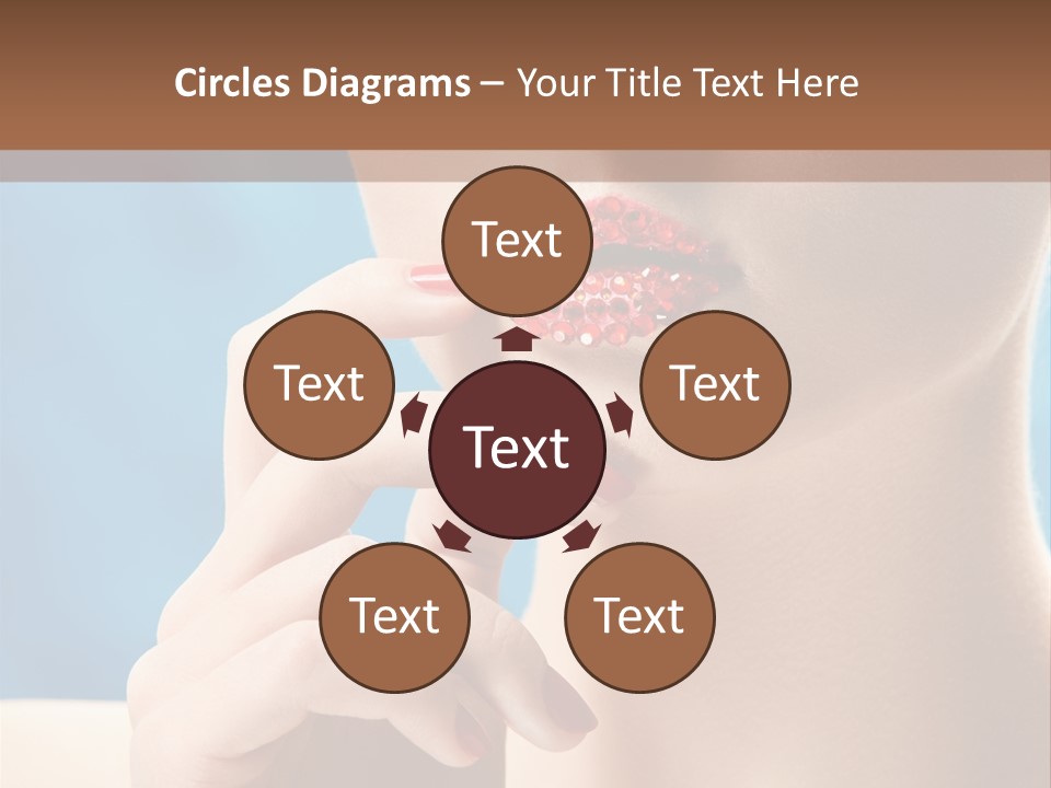 Lifestyle Visage Cute PowerPoint Template