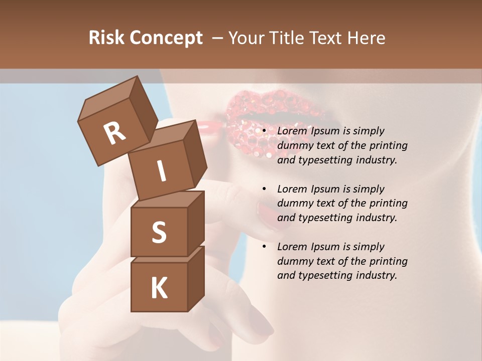 Lifestyle Visage Cute PowerPoint Template