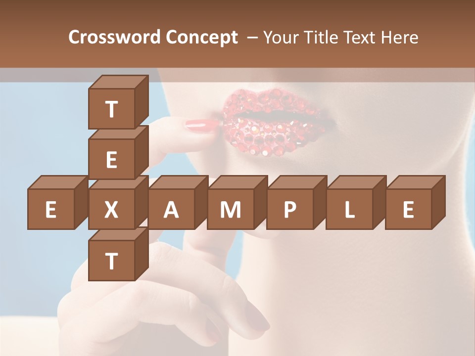 Lifestyle Visage Cute PowerPoint Template