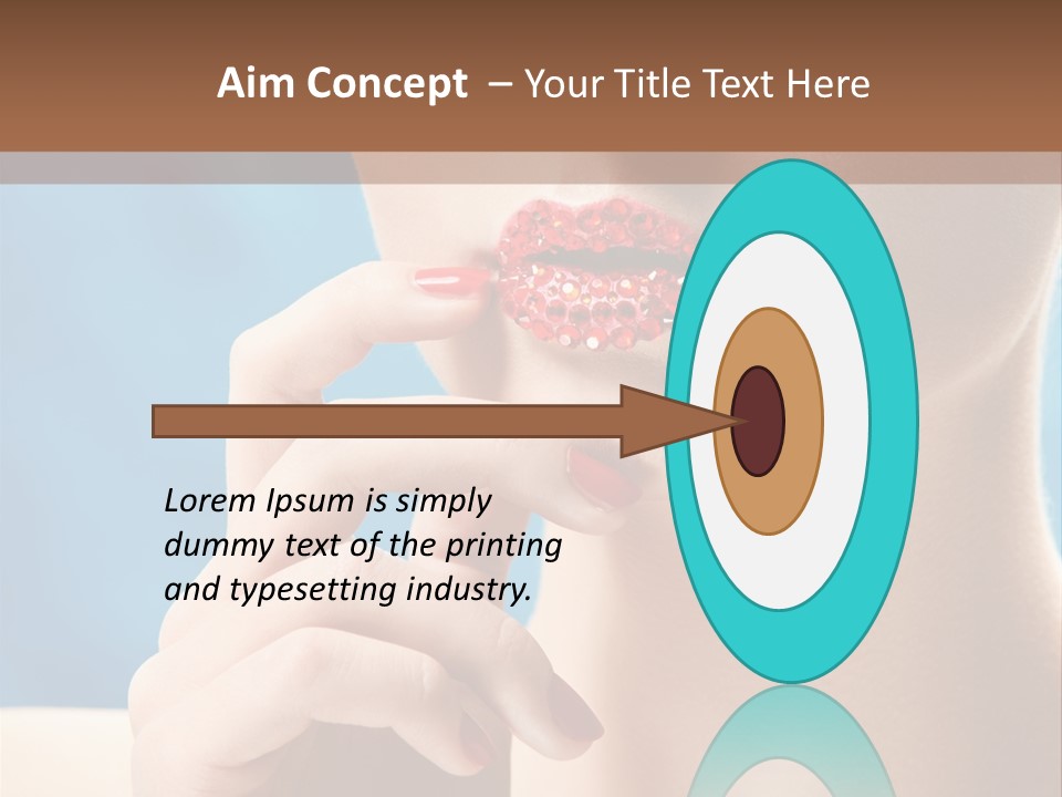 Lifestyle Visage Cute PowerPoint Template