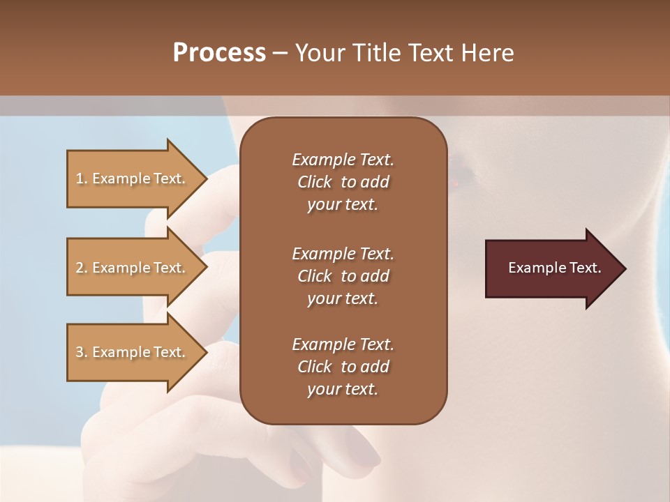 Lifestyle Visage Cute PowerPoint Template