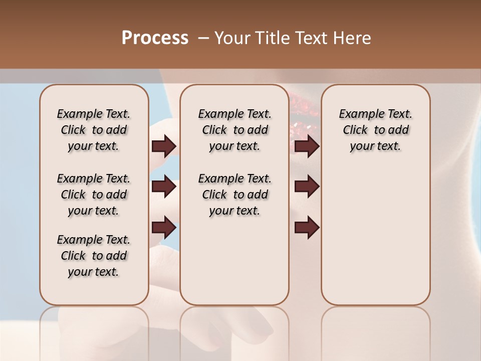 Lifestyle Visage Cute PowerPoint Template