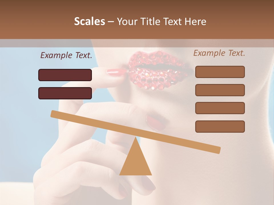 Lifestyle Visage Cute PowerPoint Template