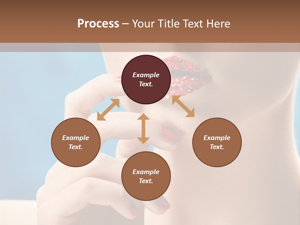 Lifestyle Visage Cute PowerPoint Template