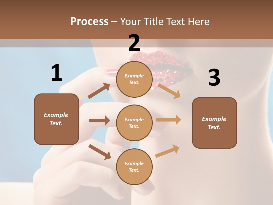 Lifestyle Visage Cute PowerPoint Template