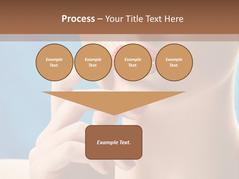 Lifestyle Visage Cute PowerPoint Template