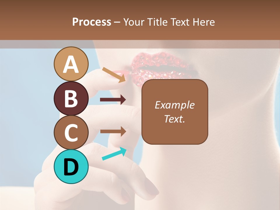 Lifestyle Visage Cute PowerPoint Template