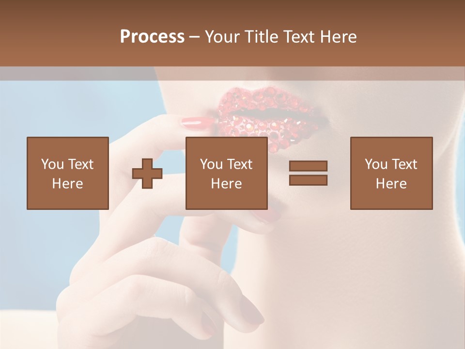 Lifestyle Visage Cute PowerPoint Template