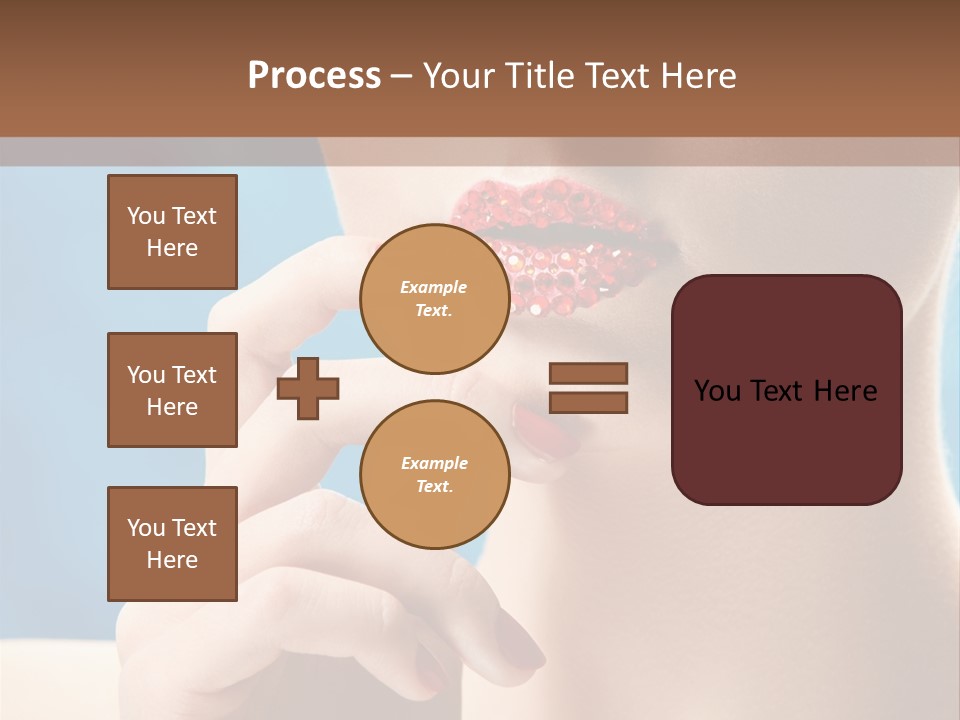 Lifestyle Visage Cute PowerPoint Template