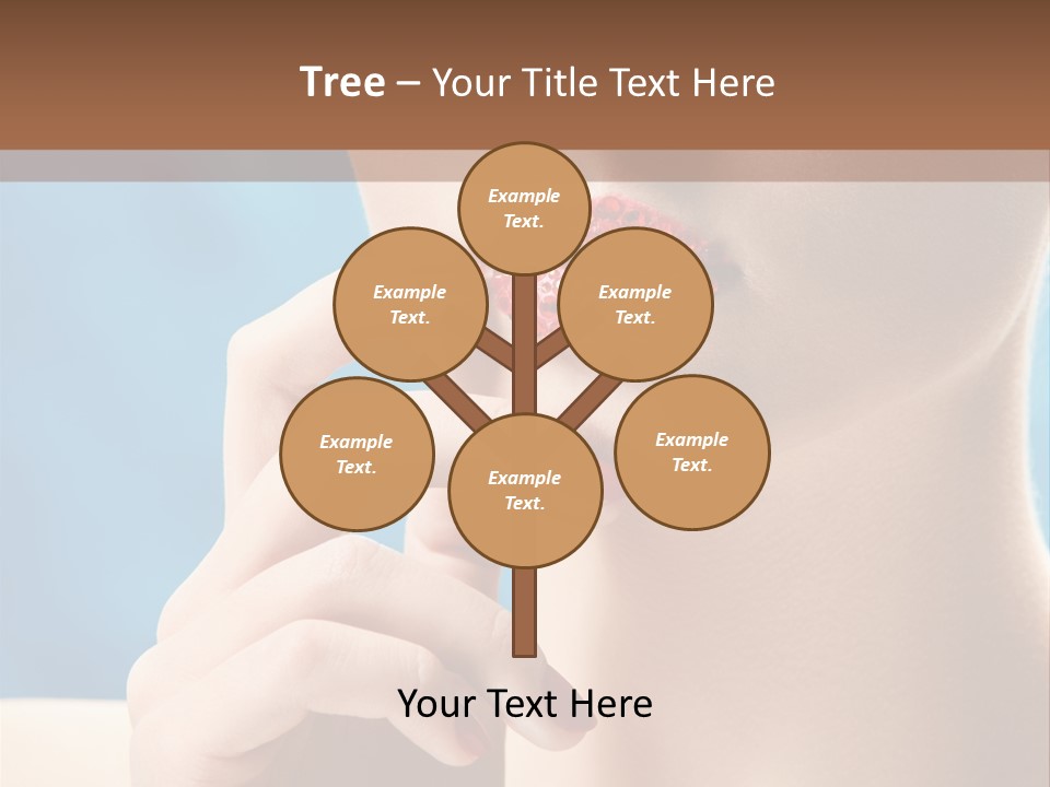 Lifestyle Visage Cute PowerPoint Template