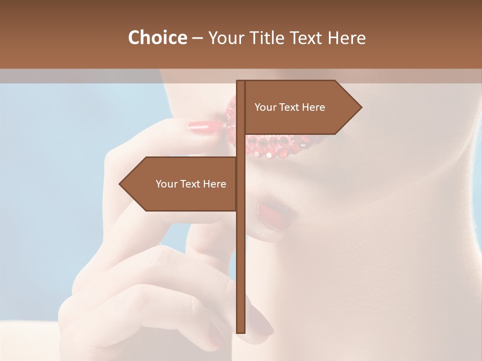 Lifestyle Visage Cute PowerPoint Template