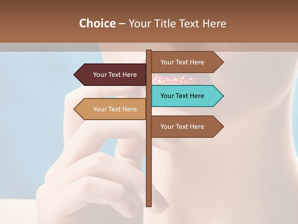 Lifestyle Visage Cute PowerPoint Template