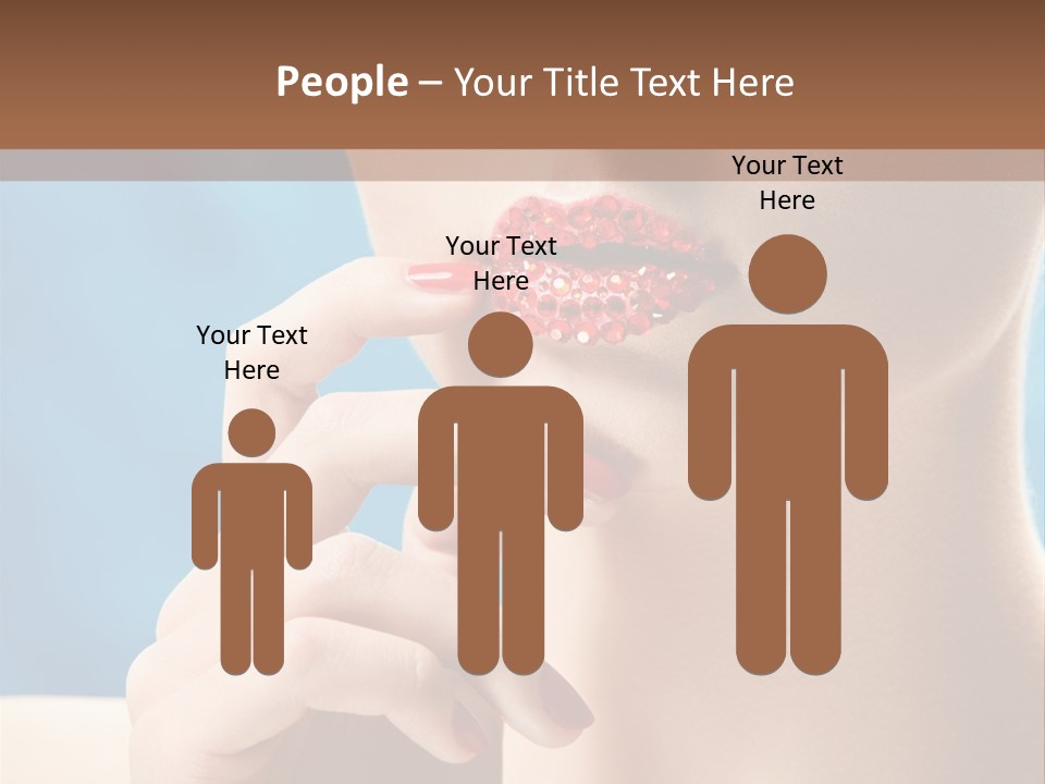 Lifestyle Visage Cute PowerPoint Template