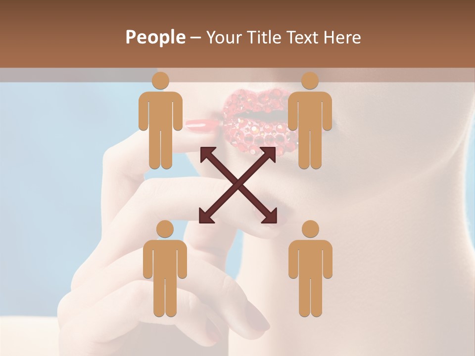 Lifestyle Visage Cute PowerPoint Template