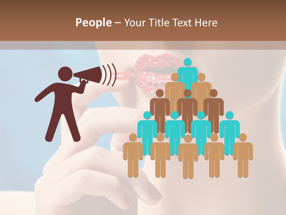 Lifestyle Visage Cute PowerPoint Template