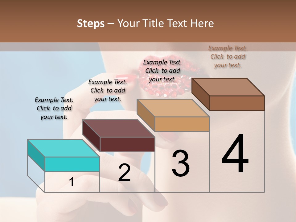 Lifestyle Visage Cute PowerPoint Template