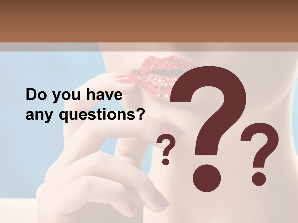 Lifestyle Visage Cute PowerPoint Template