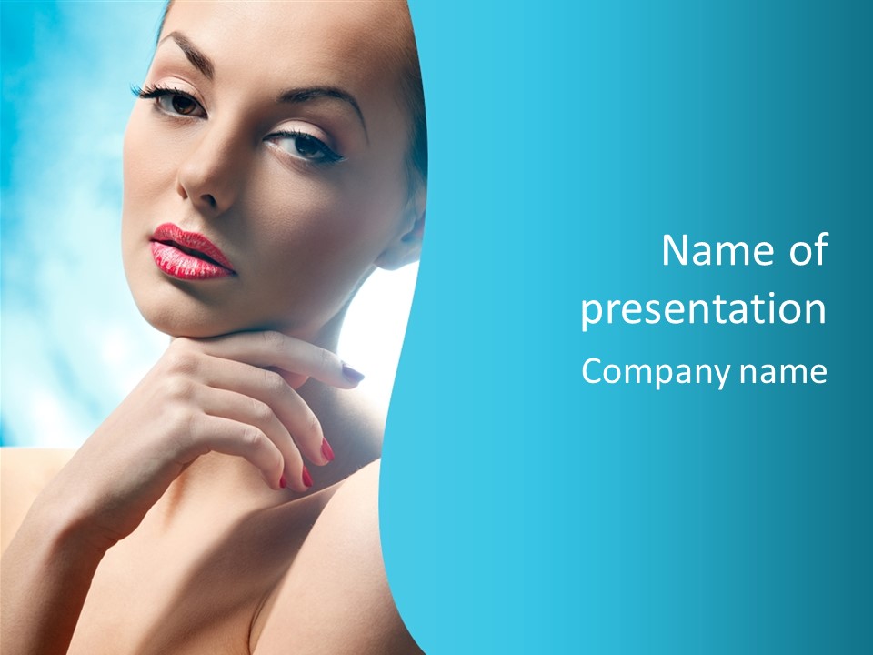 Skin Sweet Portrait PowerPoint Template