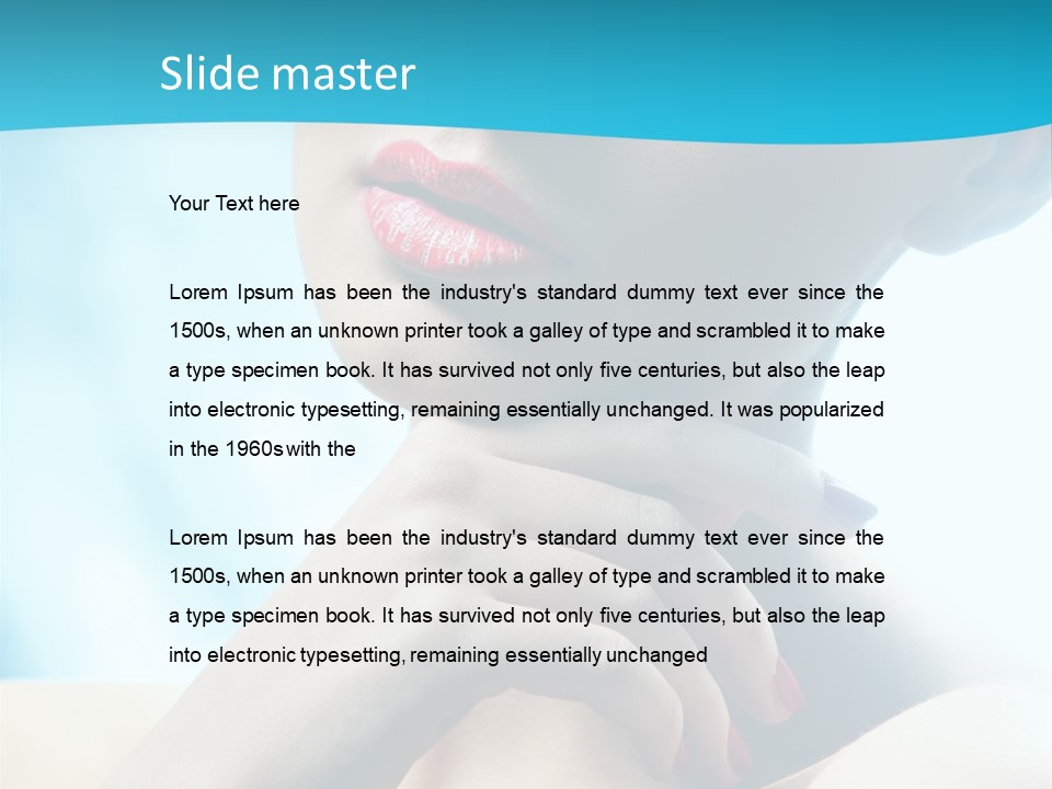 Skin Sweet Portrait PowerPoint Template