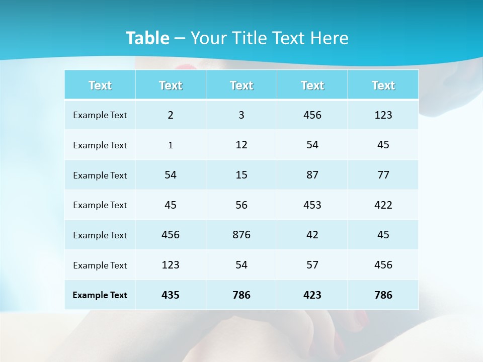 Skin Sweet Portrait PowerPoint Template