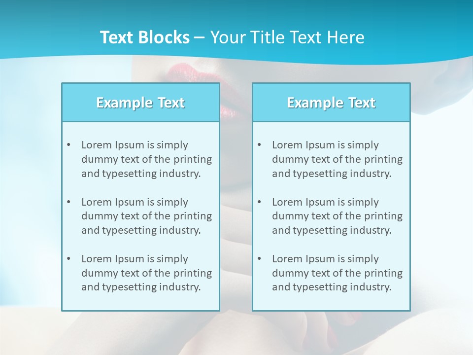Skin Sweet Portrait PowerPoint Template