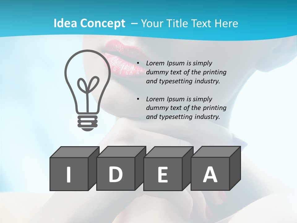 Skin Sweet Portrait PowerPoint Template