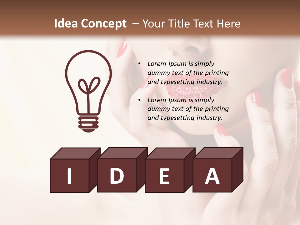 Snack Closeup Ingredient PowerPoint Template