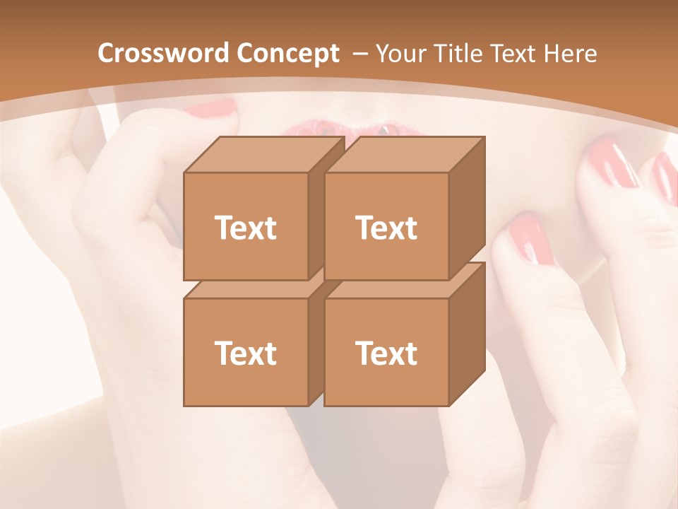 Portrait Beautiful Sensual PowerPoint Template