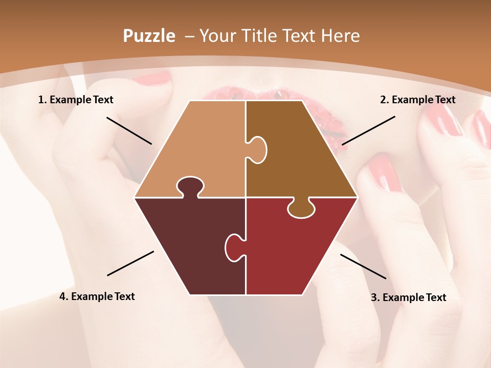 Portrait Beautiful Sensual PowerPoint Template