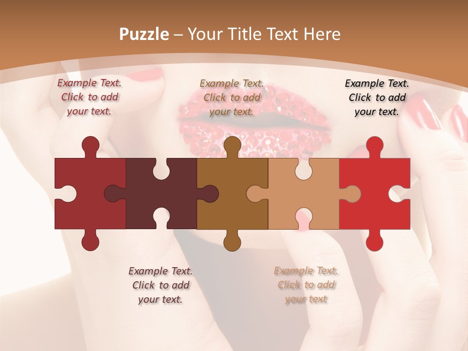 Portrait Beautiful Sensual PowerPoint Template