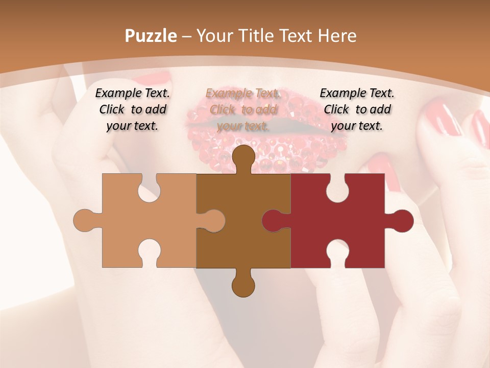 Portrait Beautiful Sensual PowerPoint Template