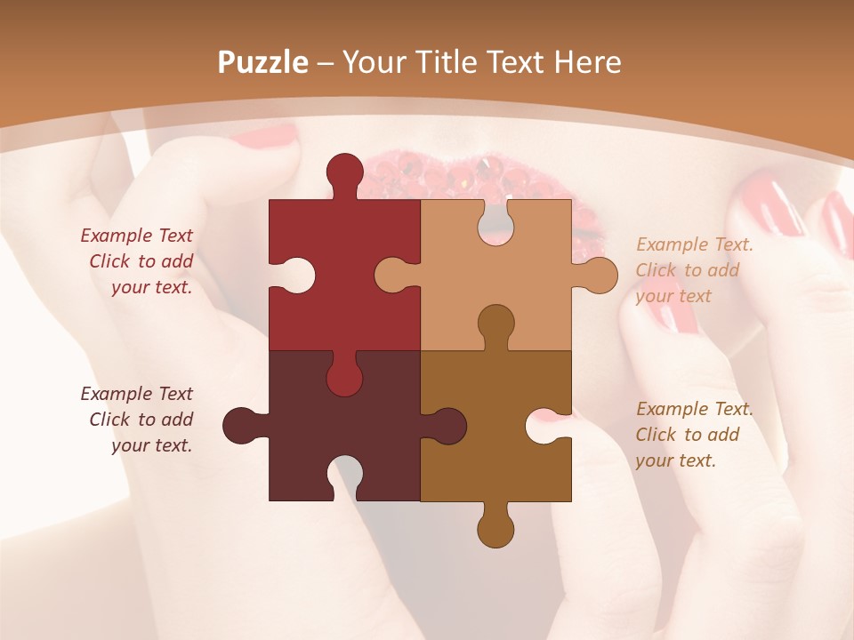 Portrait Beautiful Sensual PowerPoint Template