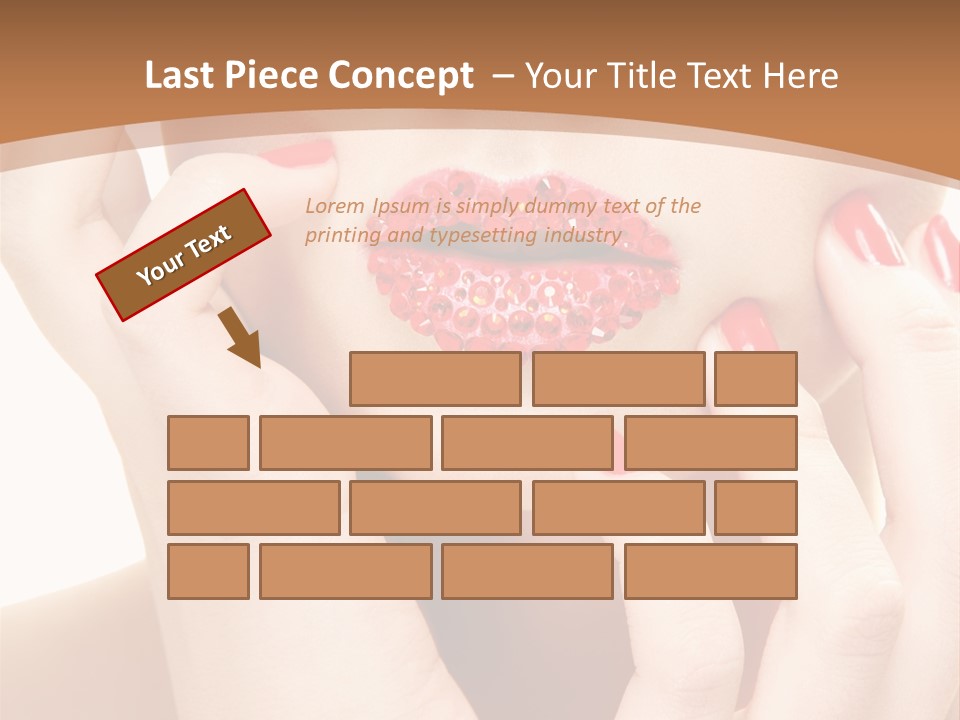 Portrait Beautiful Sensual PowerPoint Template