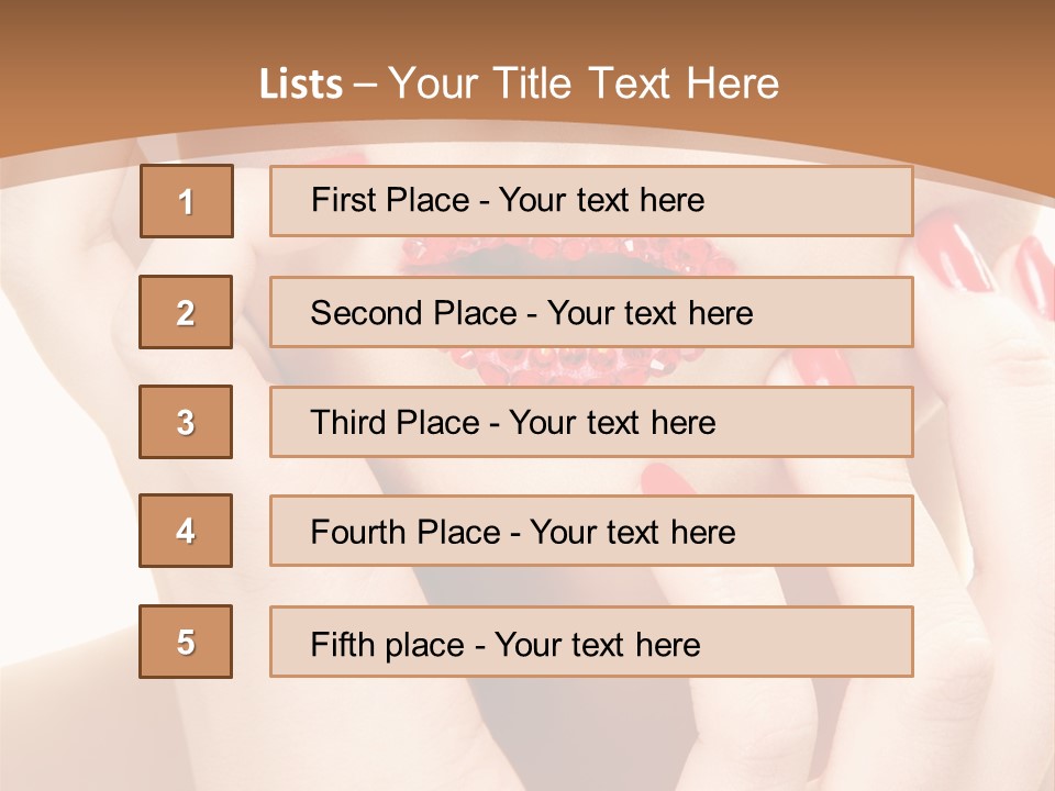 Portrait Beautiful Sensual PowerPoint Template