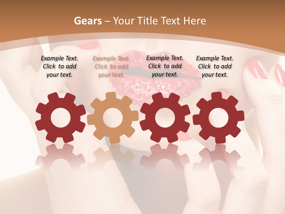 Portrait Beautiful Sensual PowerPoint Template