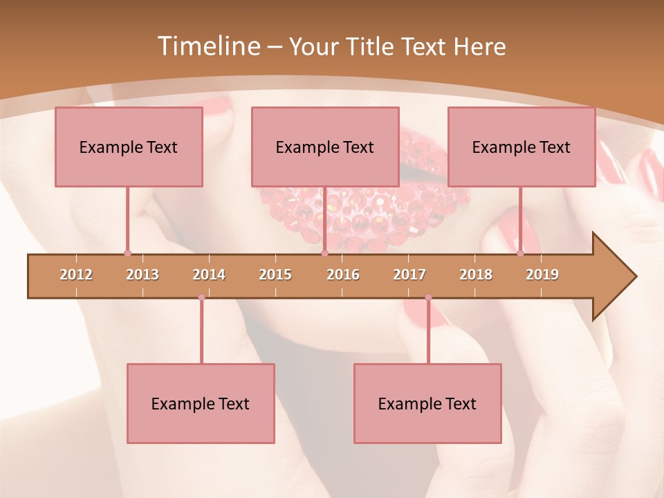 Portrait Beautiful Sensual PowerPoint Template