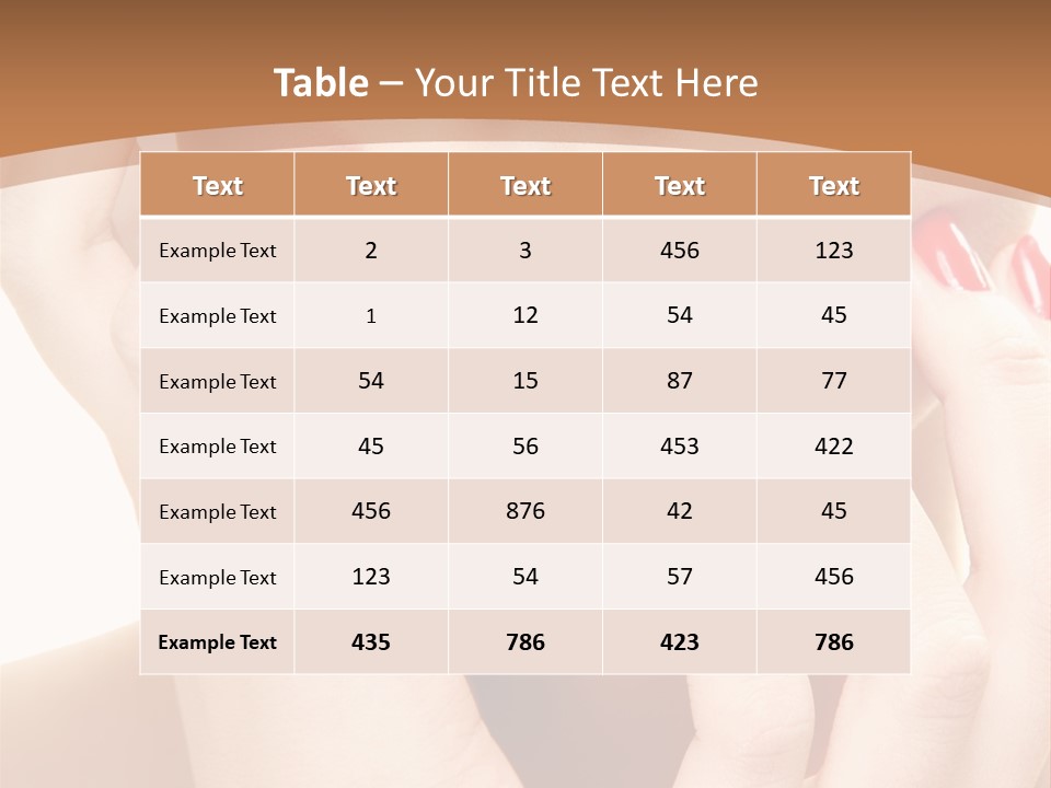 Portrait Beautiful Sensual PowerPoint Template