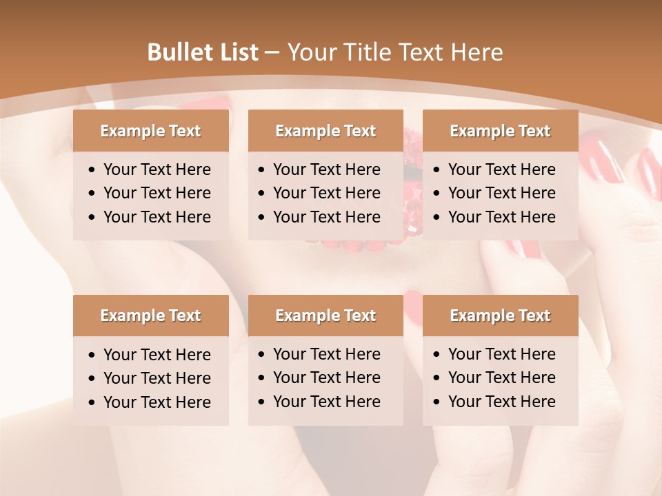 Portrait Beautiful Sensual PowerPoint Template