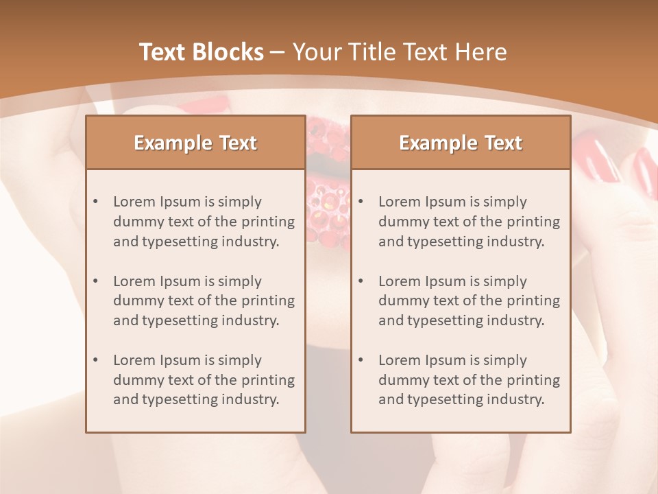 Portrait Beautiful Sensual PowerPoint Template