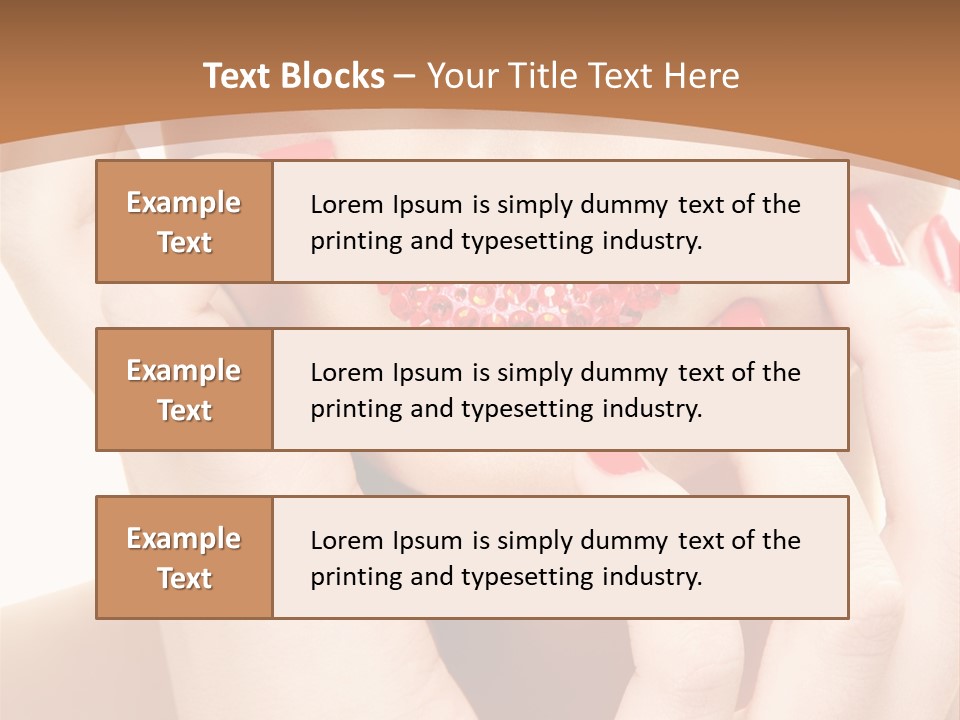 Portrait Beautiful Sensual PowerPoint Template