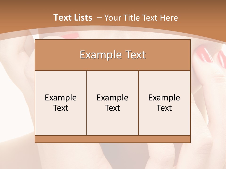 Portrait Beautiful Sensual PowerPoint Template