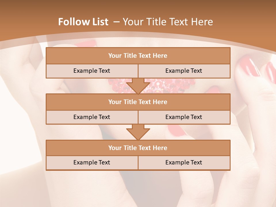 Portrait Beautiful Sensual PowerPoint Template