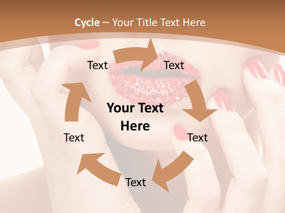 Portrait Beautiful Sensual PowerPoint Template