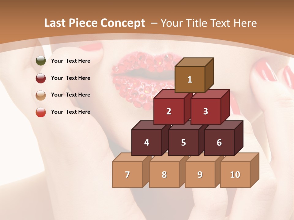 Portrait Beautiful Sensual PowerPoint Template