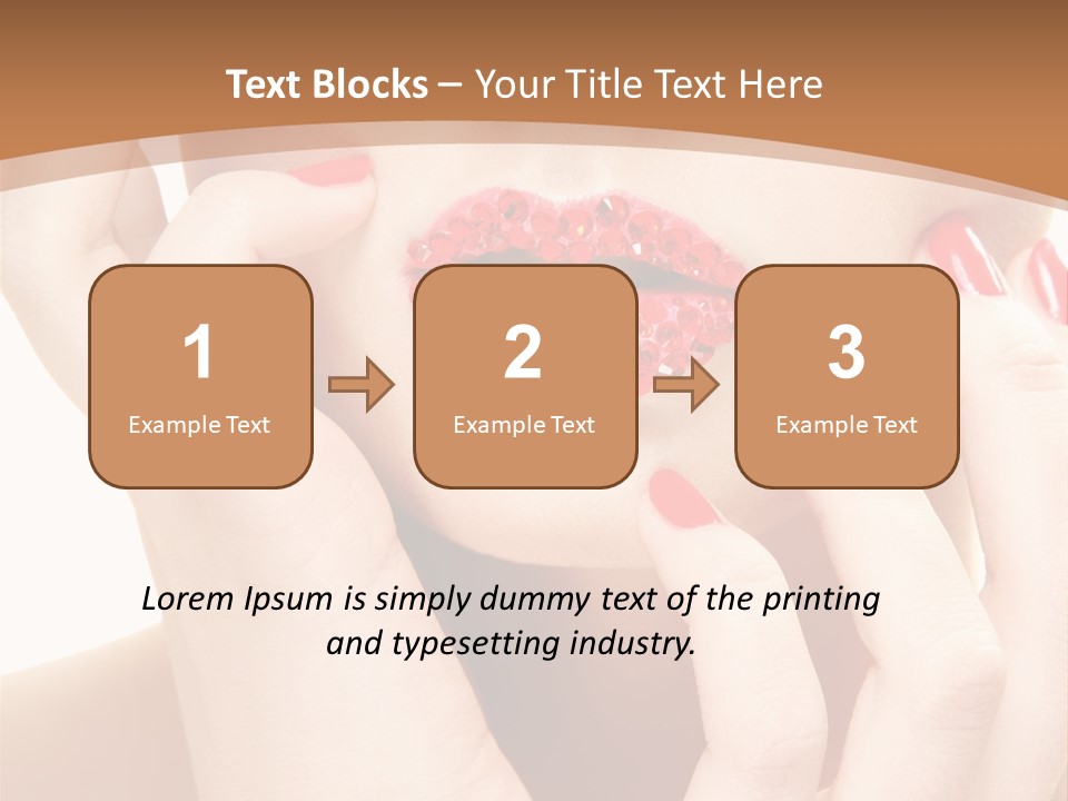 Portrait Beautiful Sensual PowerPoint Template